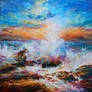 Seascape painting , Leon Devenice