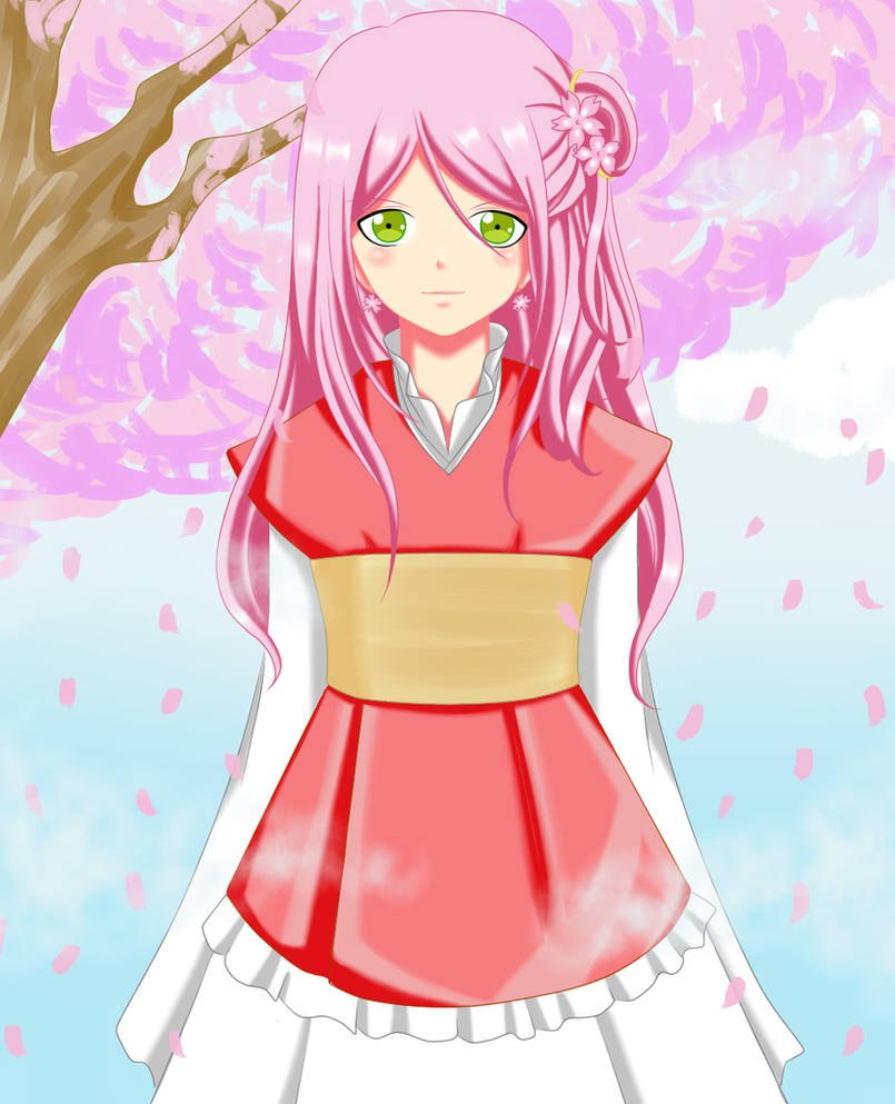 Sakura Haruno (Cherry Blossom Princess AU) by carrotsticks28 on DeviantArt