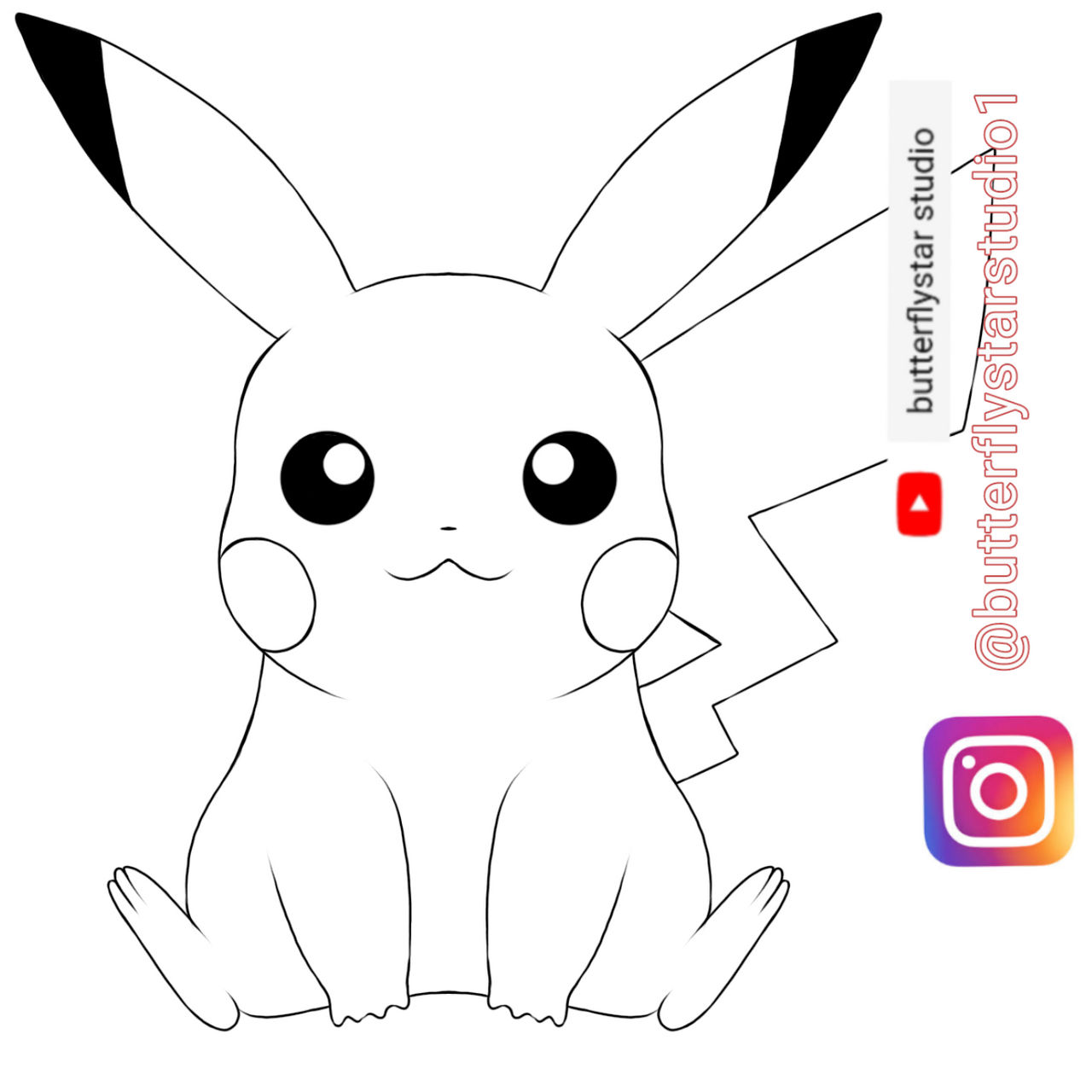 Line Vector Pikachu pikachu line art by butterflystar1 on DeviantArt