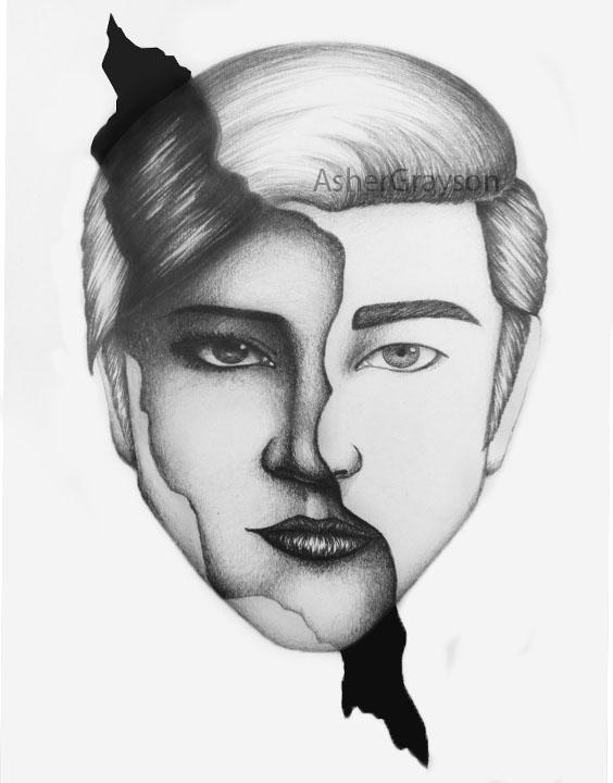 Ripped Portrait by AsherGrayson on DeviantArt
