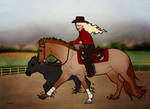 Running cow by Rina-glxy
