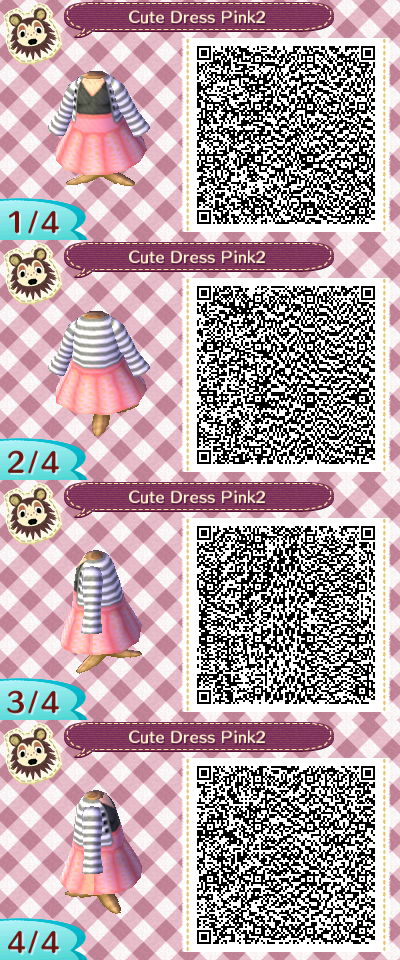 Cute Dress Pink QR Code