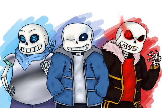 [UNDERTALE] All these Sanses