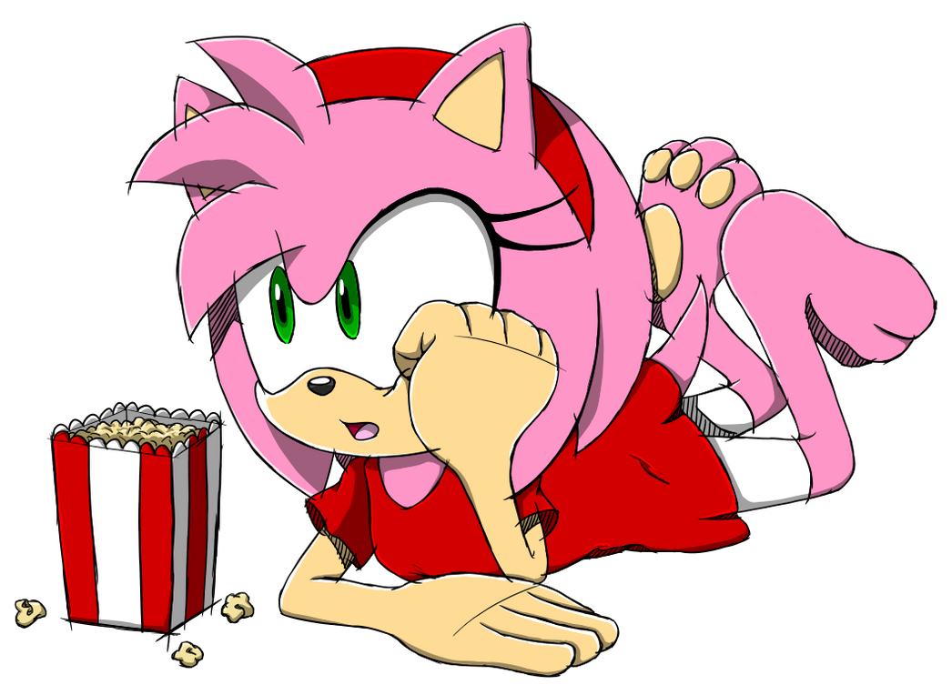 230441 - safe, artist:butterrrmoth, amy rose (sonic), sonic the