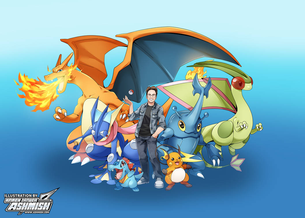 Commission Work: Pokemon Team by ashmish on DeviantArt