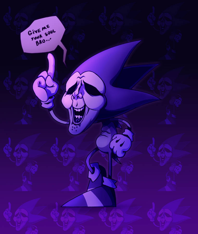 Creepy Sonic CD by ZaionZonini on DeviantArt