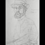 Drawing of portrait Henri Matisse Lautrec