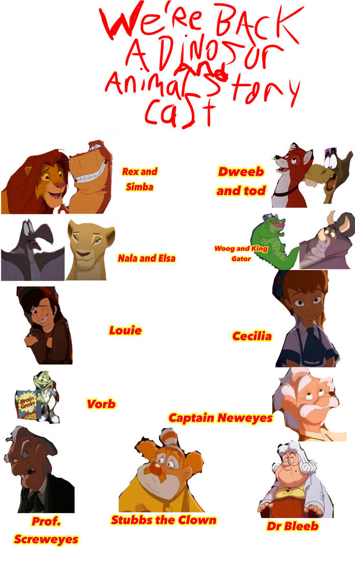 We Re Back A Jungle Animal's Story were back a dinosaur and animal story cast by Lastprince92 on DeviantArt