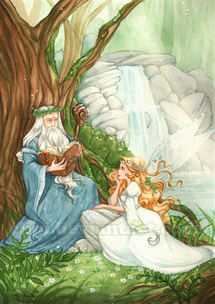 Merlin and Viviane by Chpi
