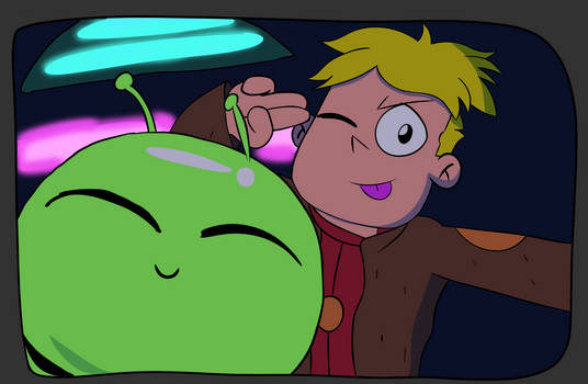 Gary and Mooncake selfie