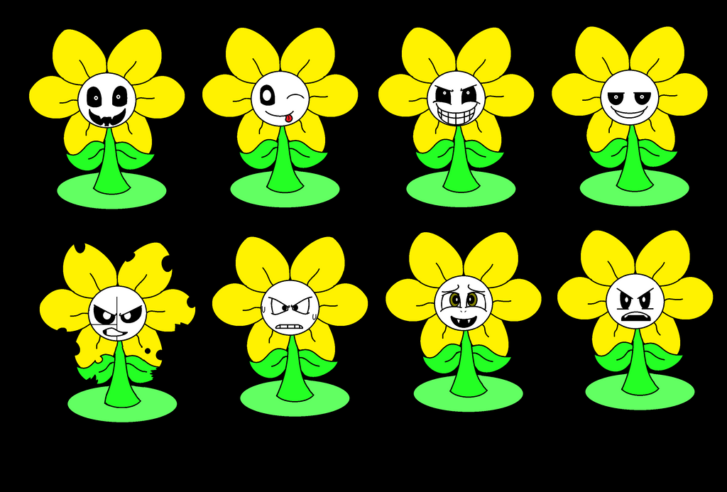 Flowey Faces By Cristianthedragoness On DeviantArt.