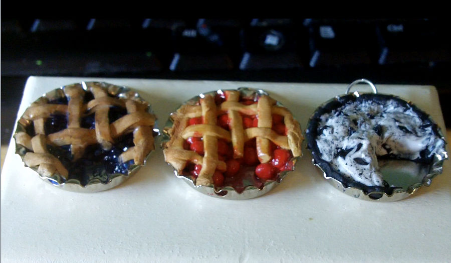 Blueberry, Cherry, and Oreo Pies