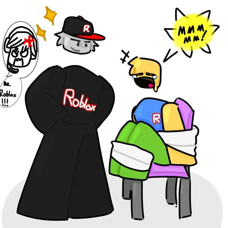 Noob tied up and gagged by roblox (Paint mouth) by 5tgbnm on DeviantArt