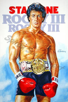 Sylvester Stallone  Rocky Poster Painting