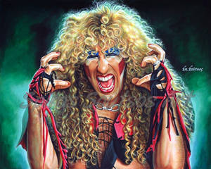 Twisted Sister Dee Snider Painting Portrait Poster