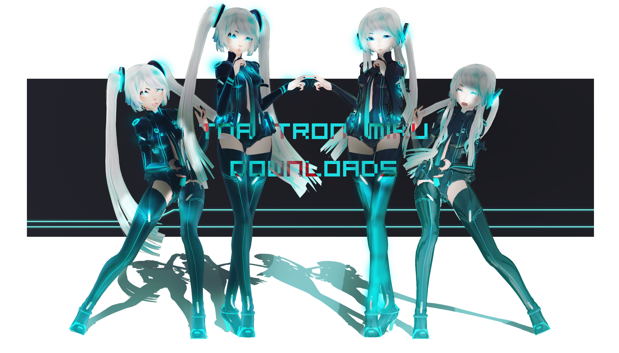 COLLOB AND DOWNLOADS:TDA Tron Miku