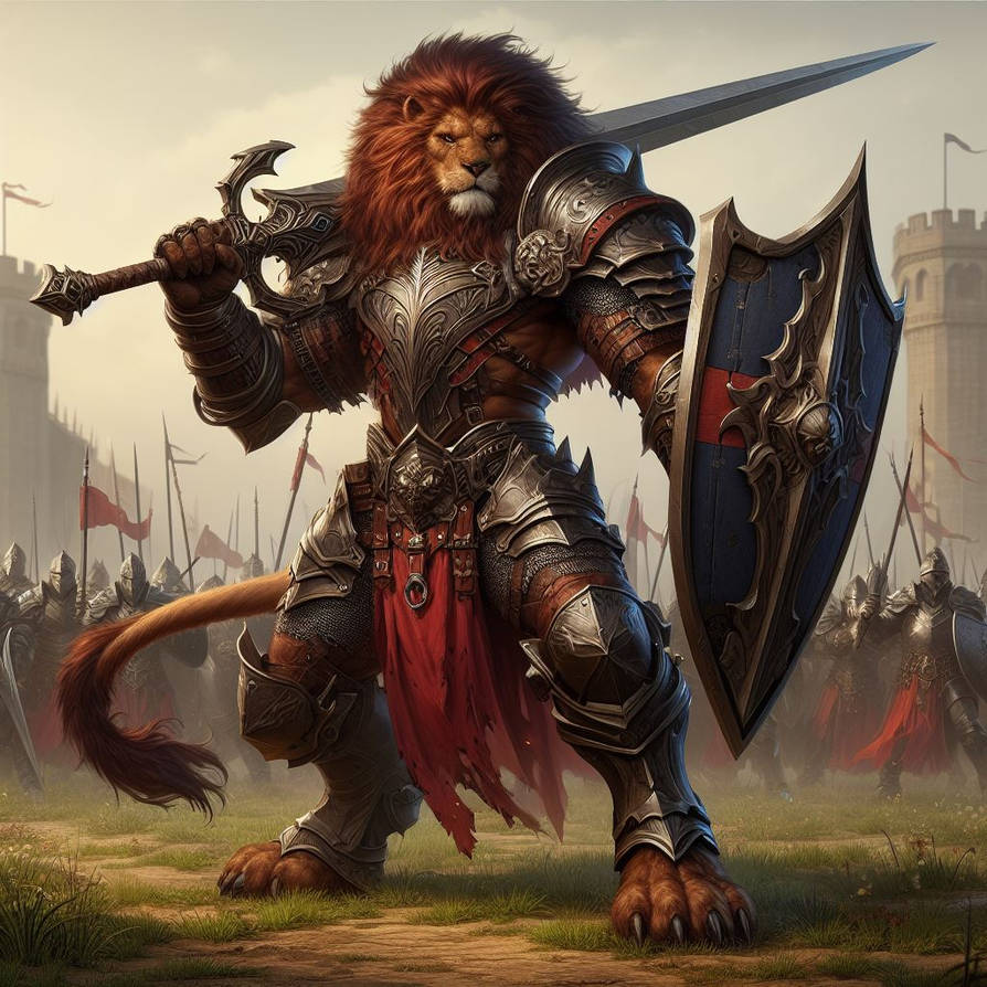 Lion Knight in Battle by Timehawke on DeviantArt