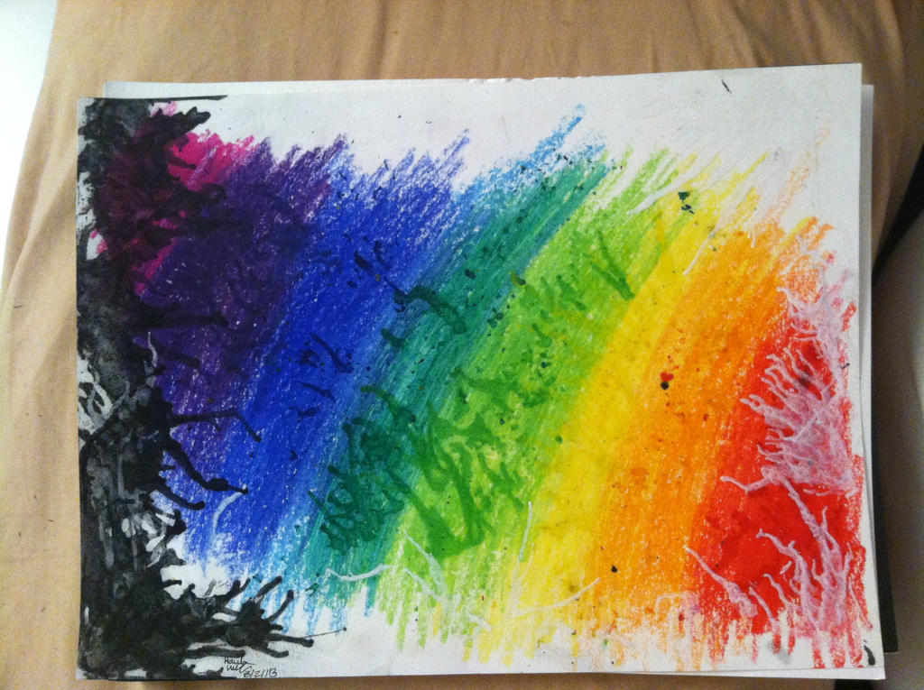 Melted Crayon Experiment by ArtArtzy on DeviantArt