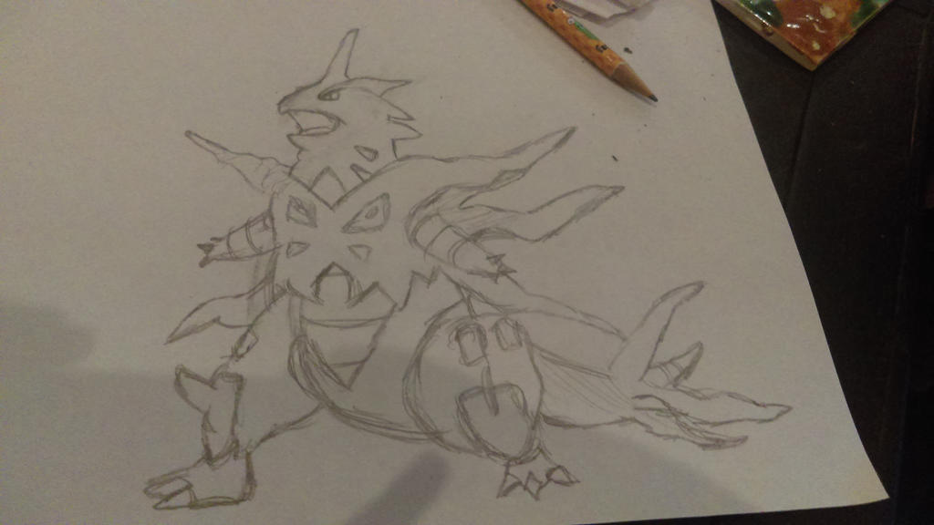 Pokemon Mega Tyranitar Sketch