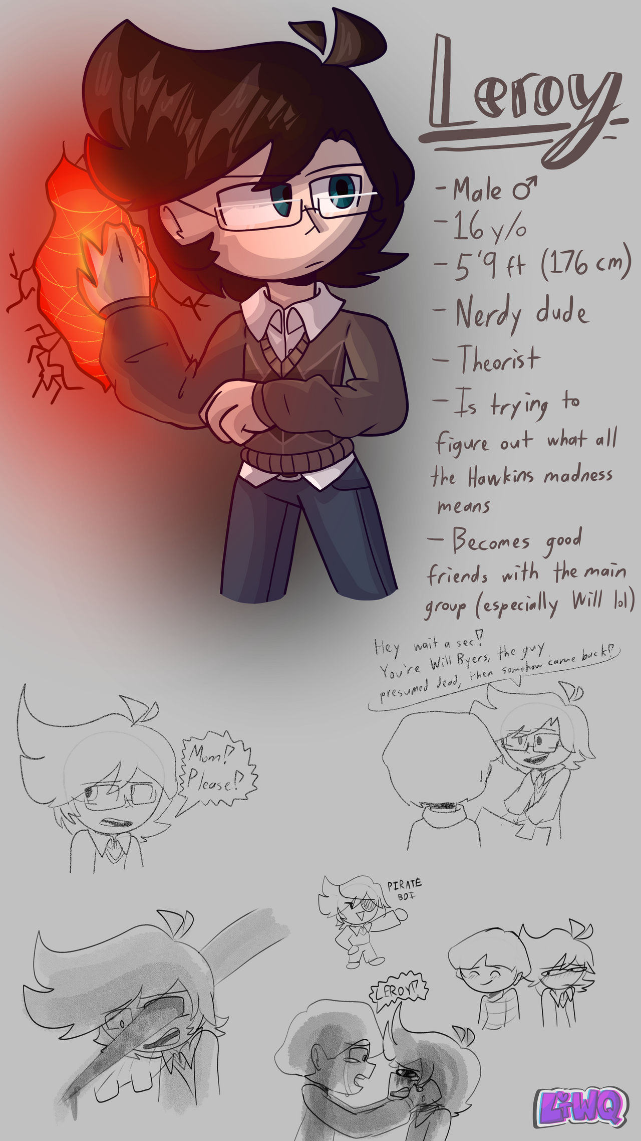 Leroy Stranger things OC by LibbyTheWolfQueen on DeviantArt