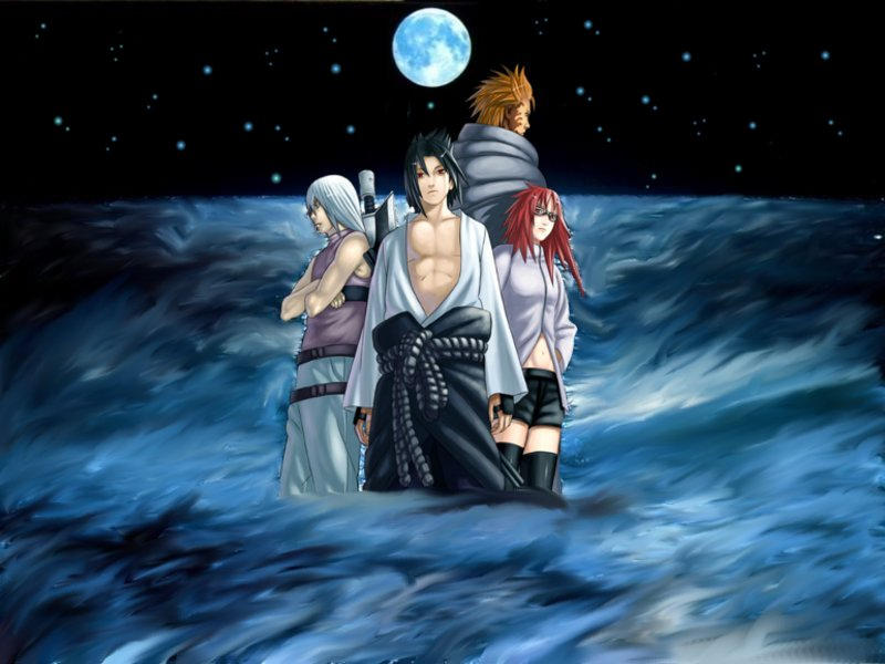 Sasuke Floating Sasuke in ocean V2 by alexeiyuri on DeviantArt