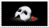 phantom of the opera mask and rose