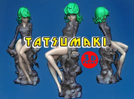 Tatsumaki from One Punch Man for 3d Print