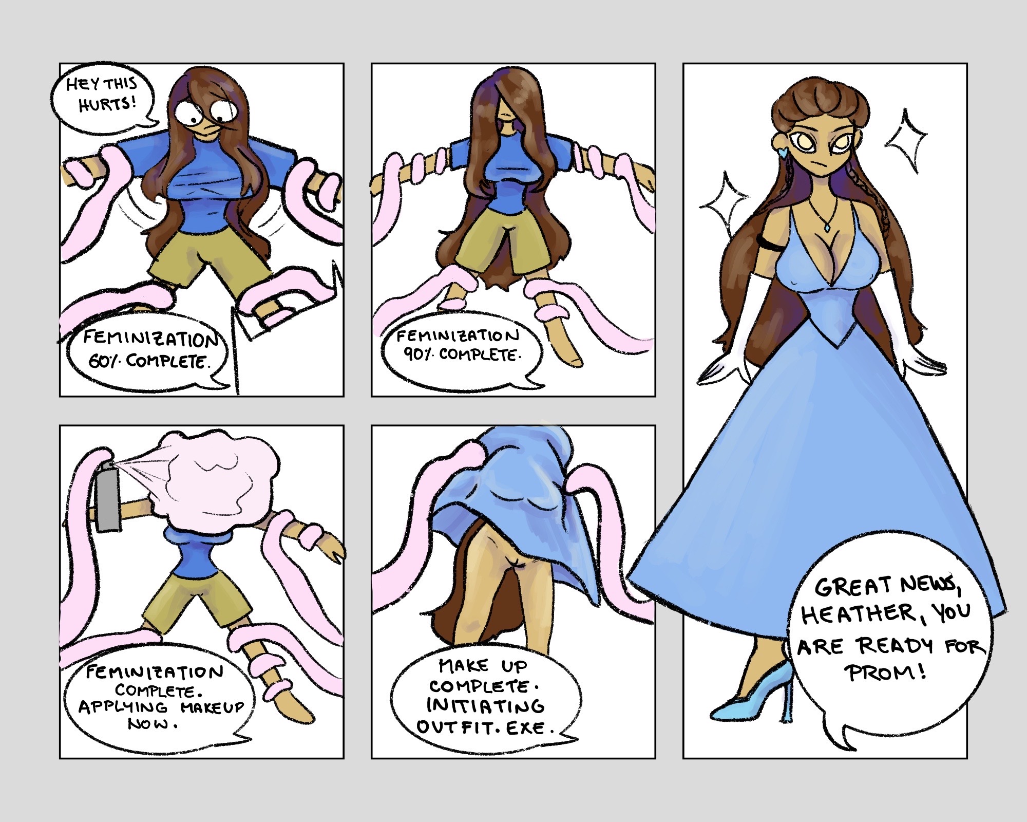 Primitive Tf Prom transformation part 2 (tg tf, mtf) by witchesathestripclub on ...