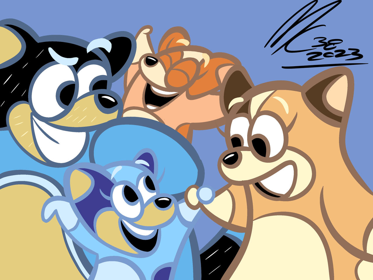 Bluey Adventure Deviantart Bluey by midnightcrisis38 on DeviantArt