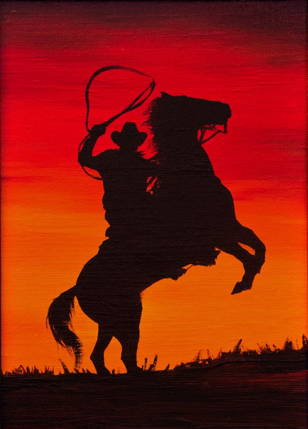 A Cowboy Riding Into The Sunset By Bozhenafuchs On Deviantart A Cowboy Riding Into The Sunset By Bozhenafuchs On Deviantart