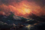 After Aivazovsky, The Ninth Wave by BozhenaFuchs