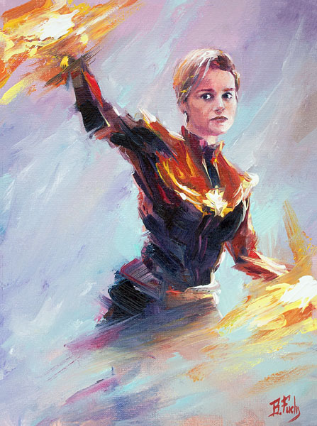 Captain Marvel by BozhenaFuchs