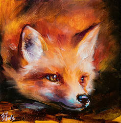 Fox painting