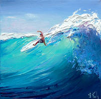 Surfer miniature painting