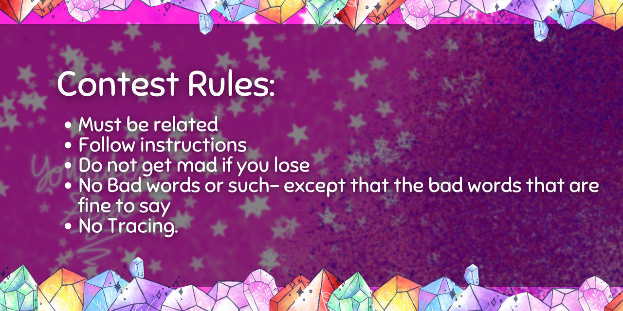 Contest Rules by youtuberSyd on DeviantArt