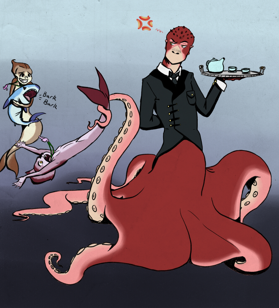 Octoman Octopus Day 8: Octoman by lunariadragon on DeviantArt