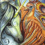 ACEO Phoenix's Embrace