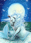 ACEO - Ocean Heart by DawnUnicorn