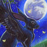 ACEO - The Rabbit In The Moon