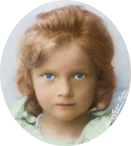 Toddler Tatiana Nikolaevna