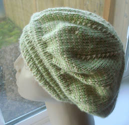 Beige Pistachio Slouch ooak