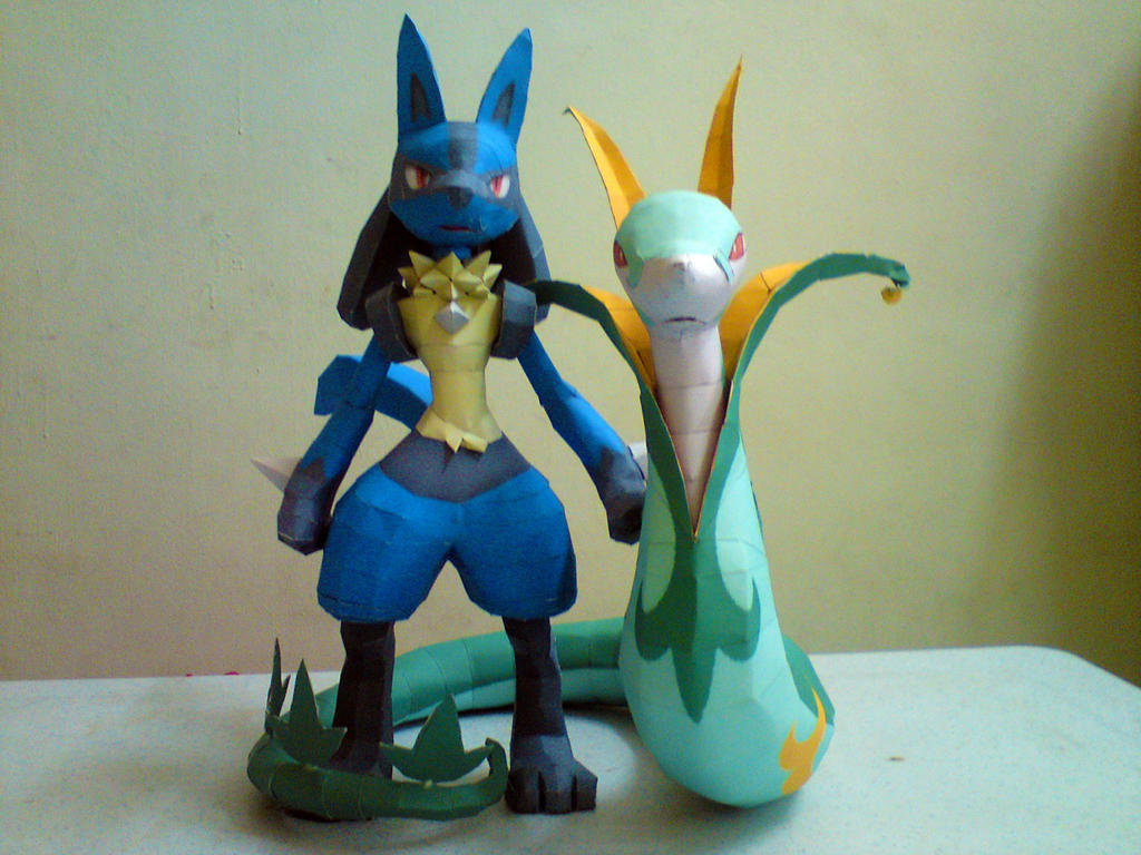 Lucario and Serperior