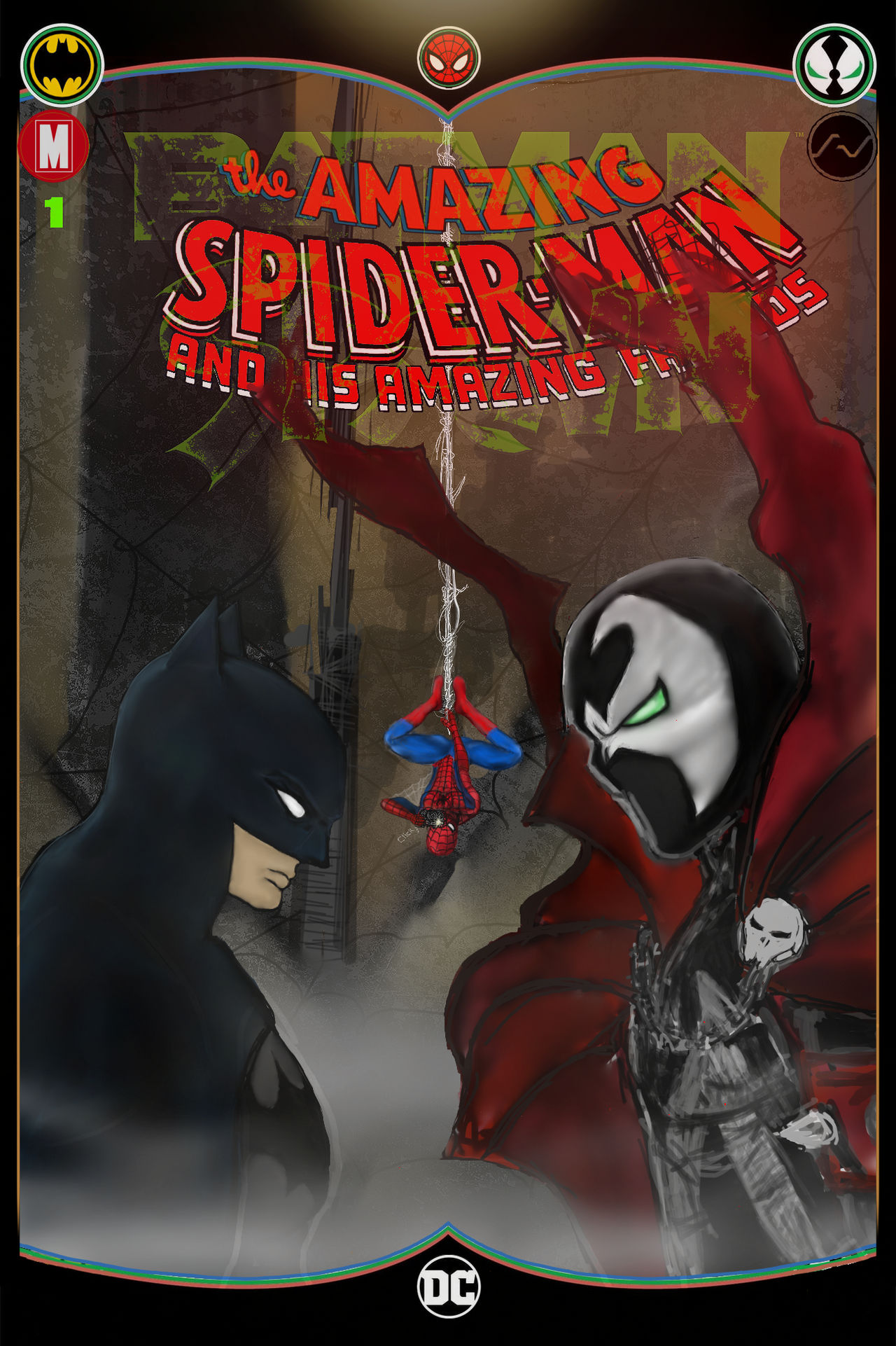 Batman Spawn Spider-Man Comic Book Variant Cover by AlternateVisionsGhxt on  DeviantArt