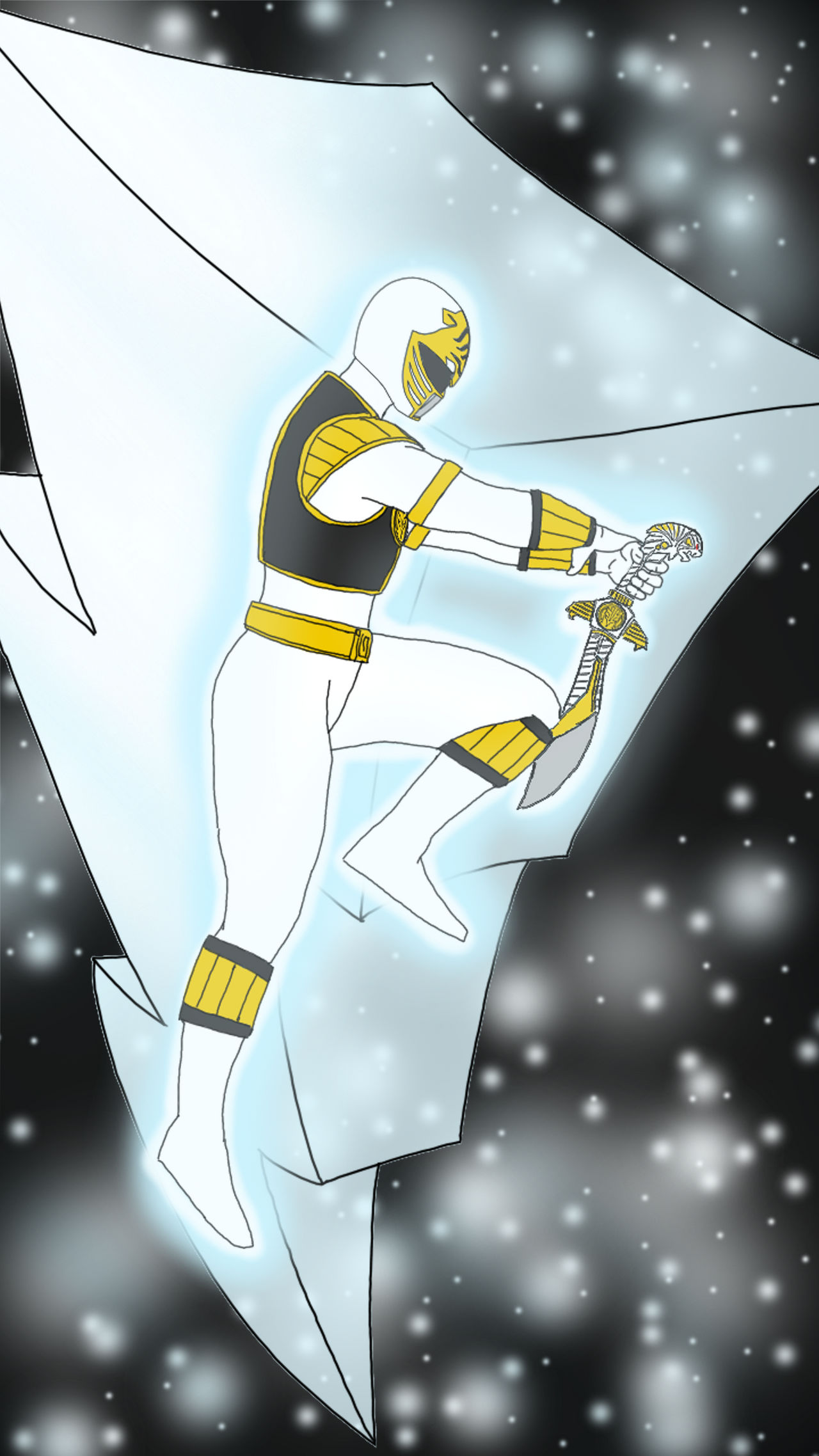 Saba Rajger White Mighty Morphin Power Ranger Saba by AlternateVisionsGhxt on ...