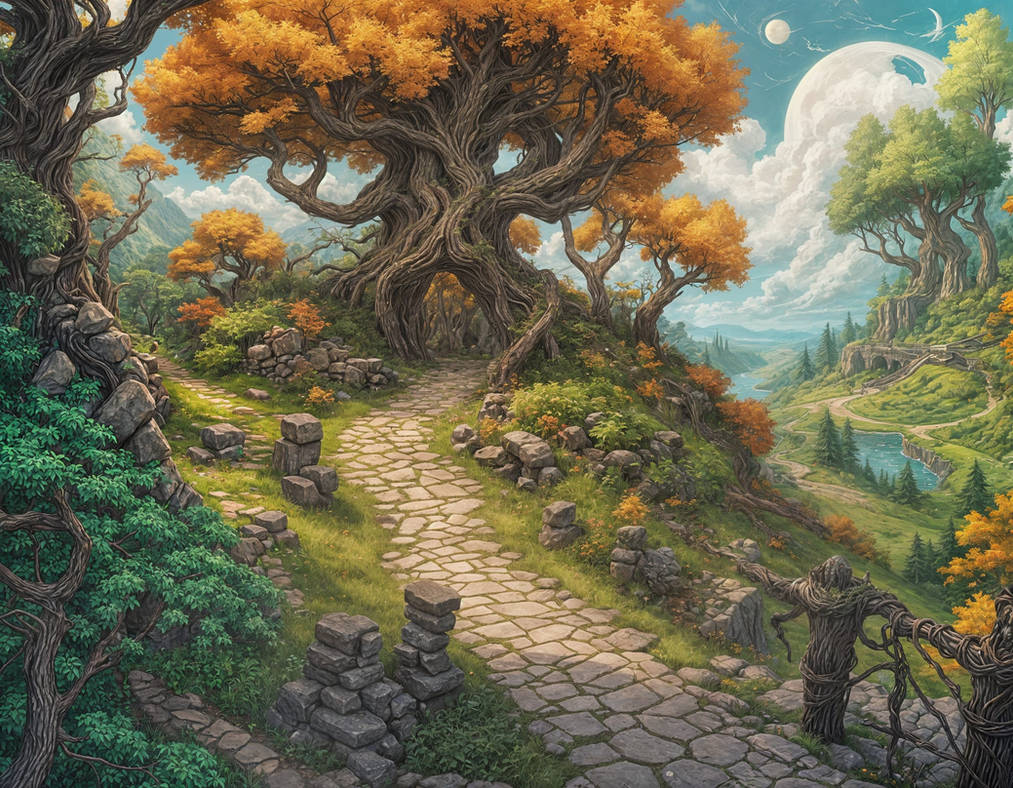 Arch over the path by slippery46 on DeviantArt