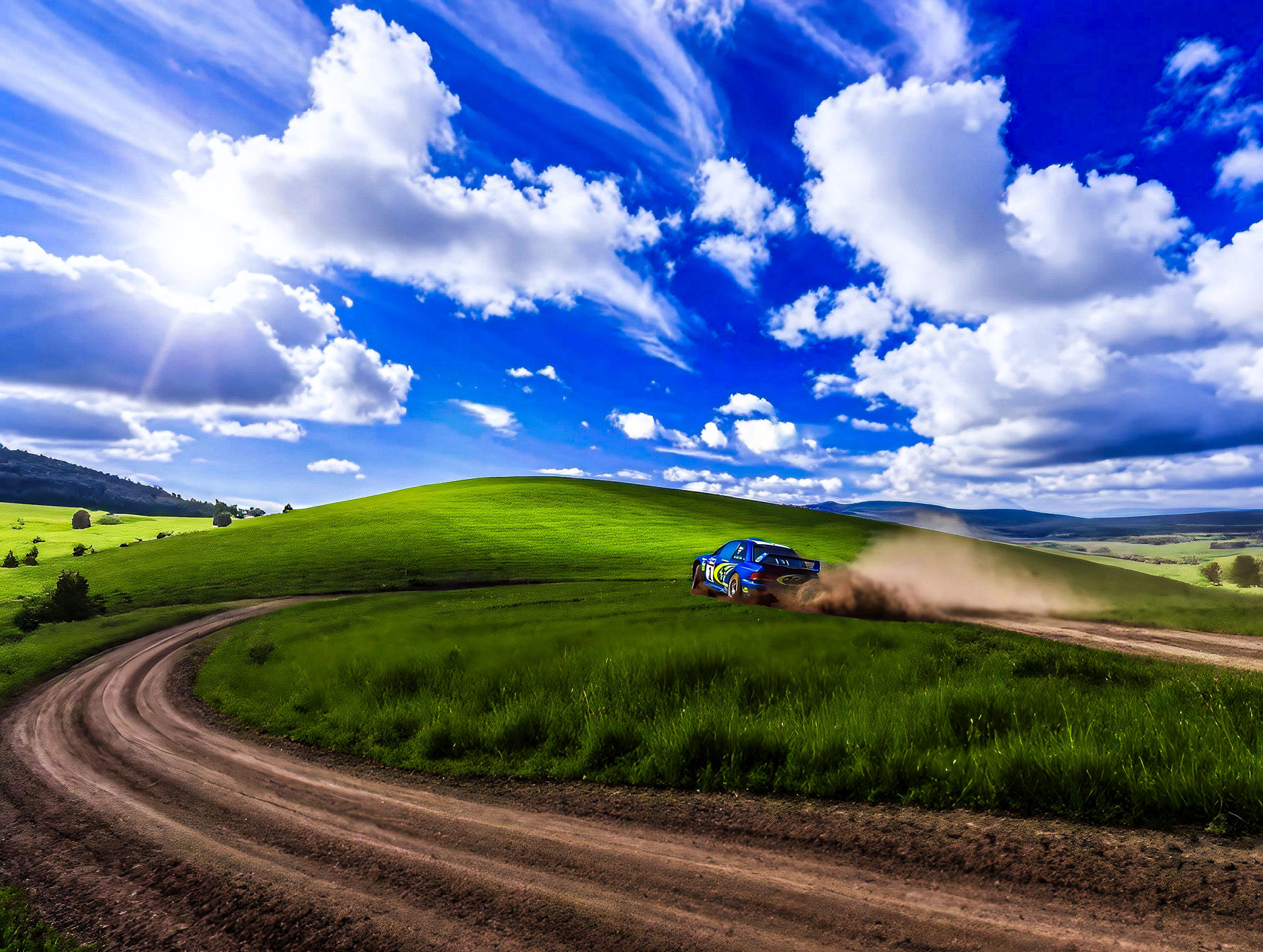 Windows XP Rally car background upscaled HD by MarkasMarco on DeviantArt
