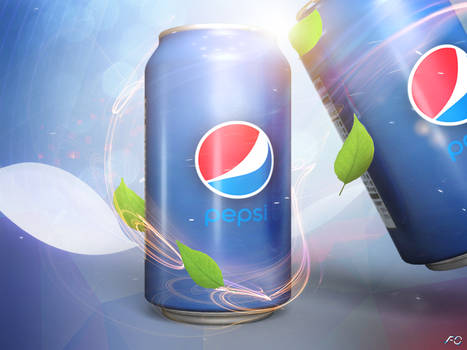 Pepsi lata 3d Photoshop render