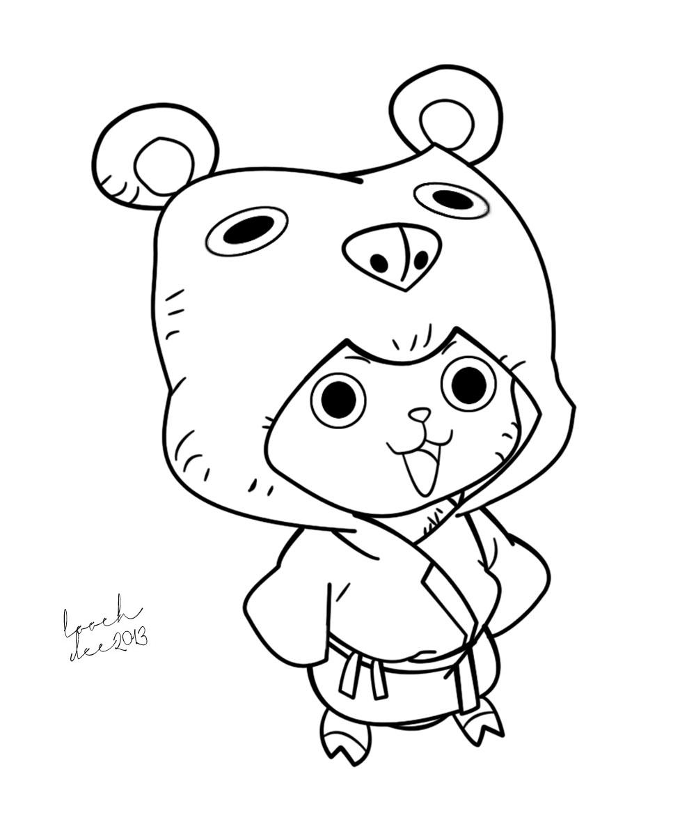 Tony Tony Chopper Line Art 2