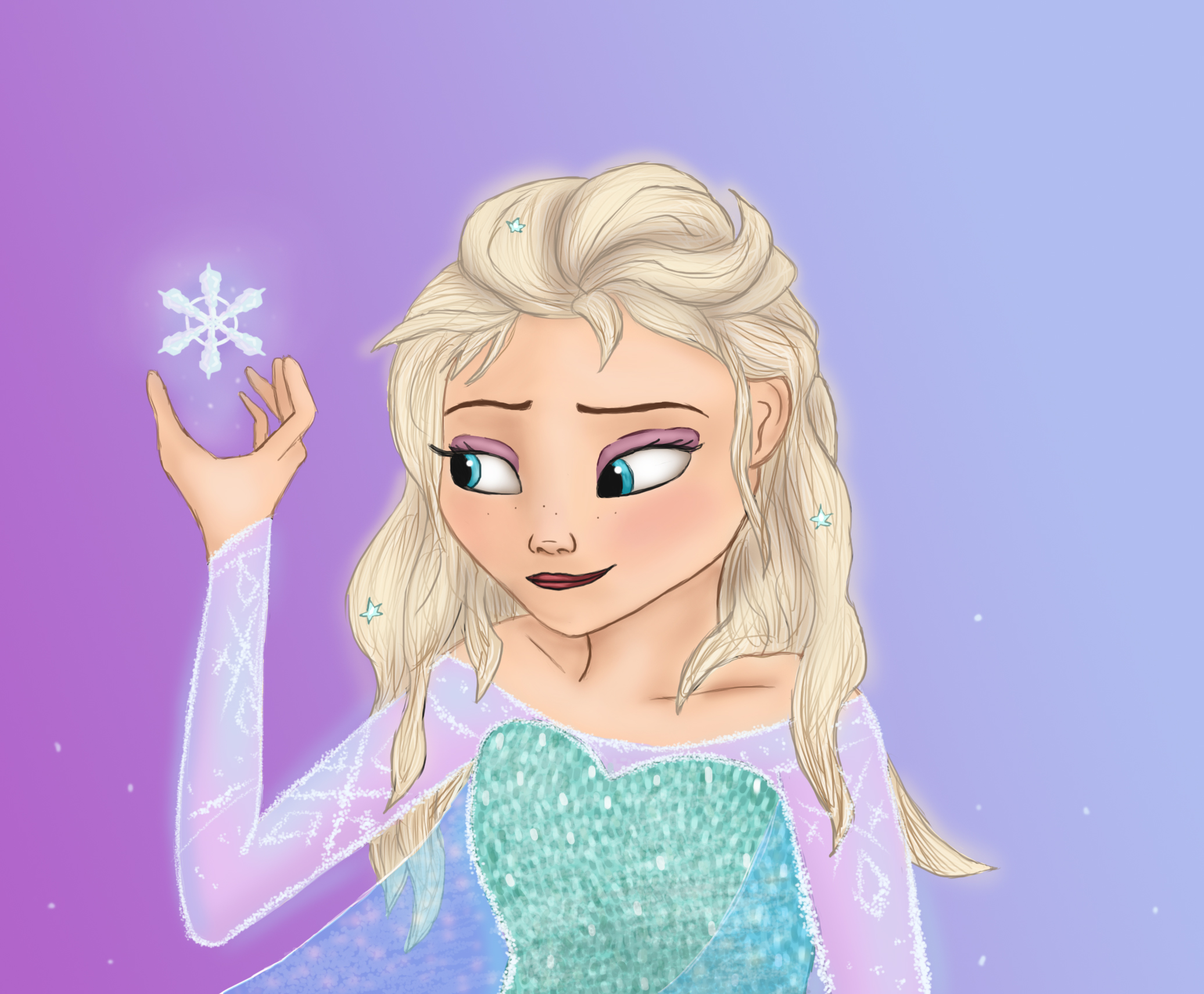 Let your hair down Elsa