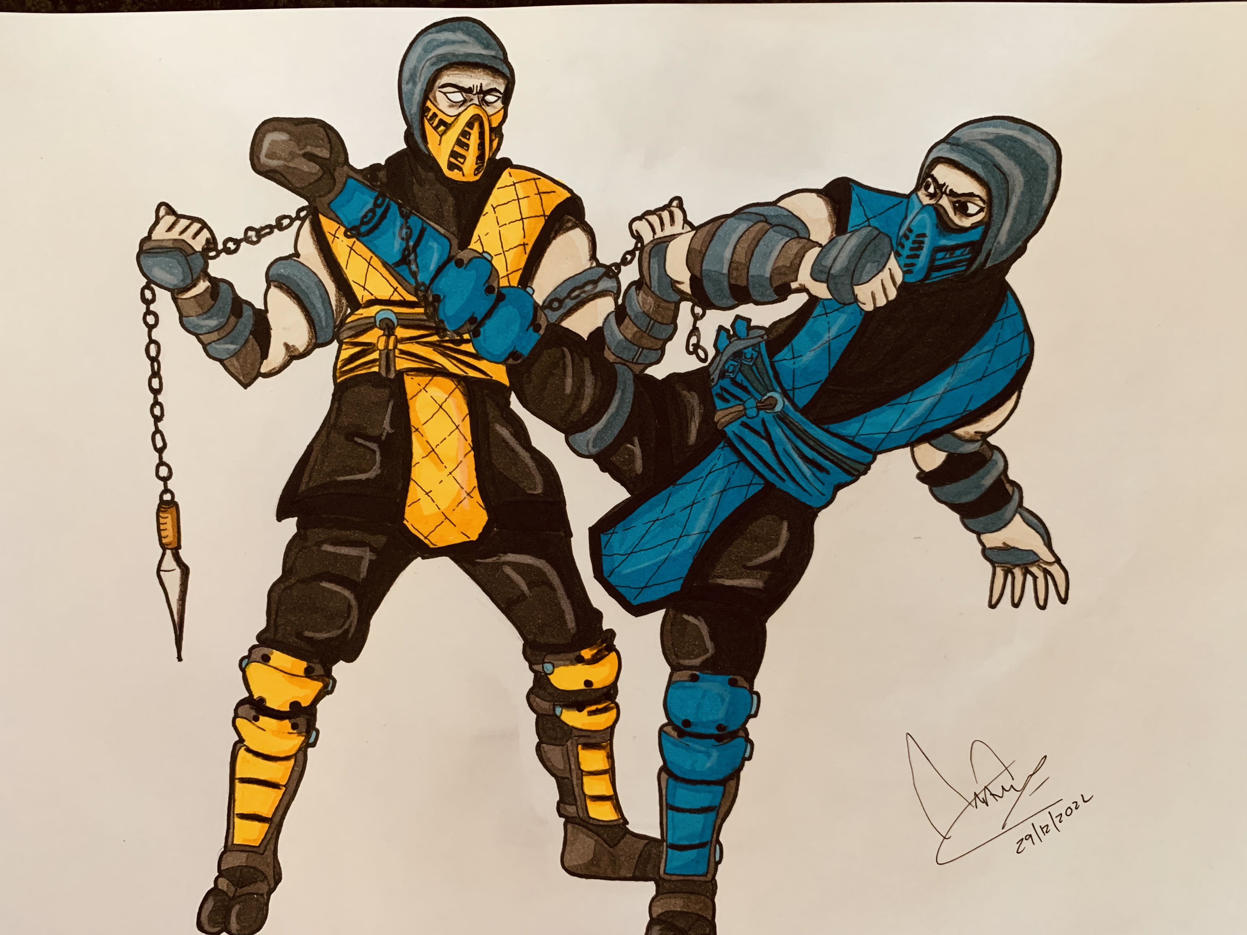 Mortal Kombat Scorpion v Sub-Zero by RebelArt26 on DeviantArt Mortal Kombat Scorpion v Sub-Zero by RebelArt26 on DeviantArt
